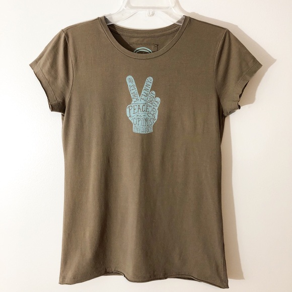 Life Is Good Tops - Life is Good Peace Sign Tee
